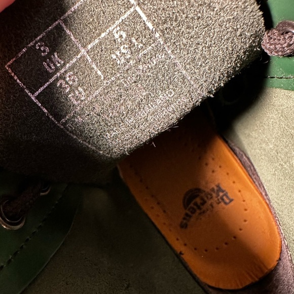 Dr. Martens Forest Green Leather Boots - Picture 6 of 6